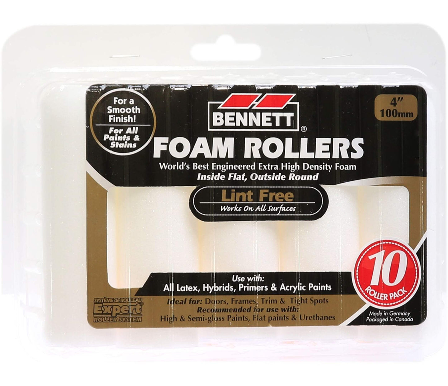 High Density Foam Round End Rollers