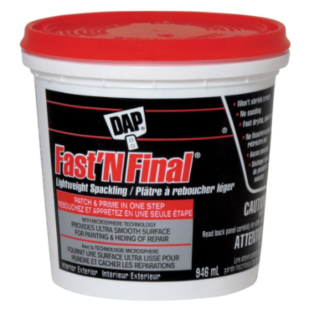 DAP FAST N FINAL Lightweight Spackling